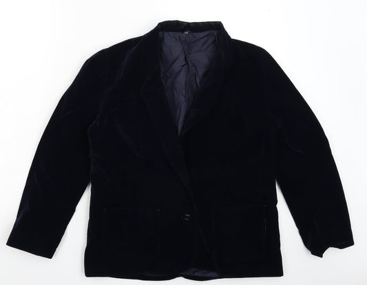 Womens UK Size 16 Preworn Regular Blue Blazer
