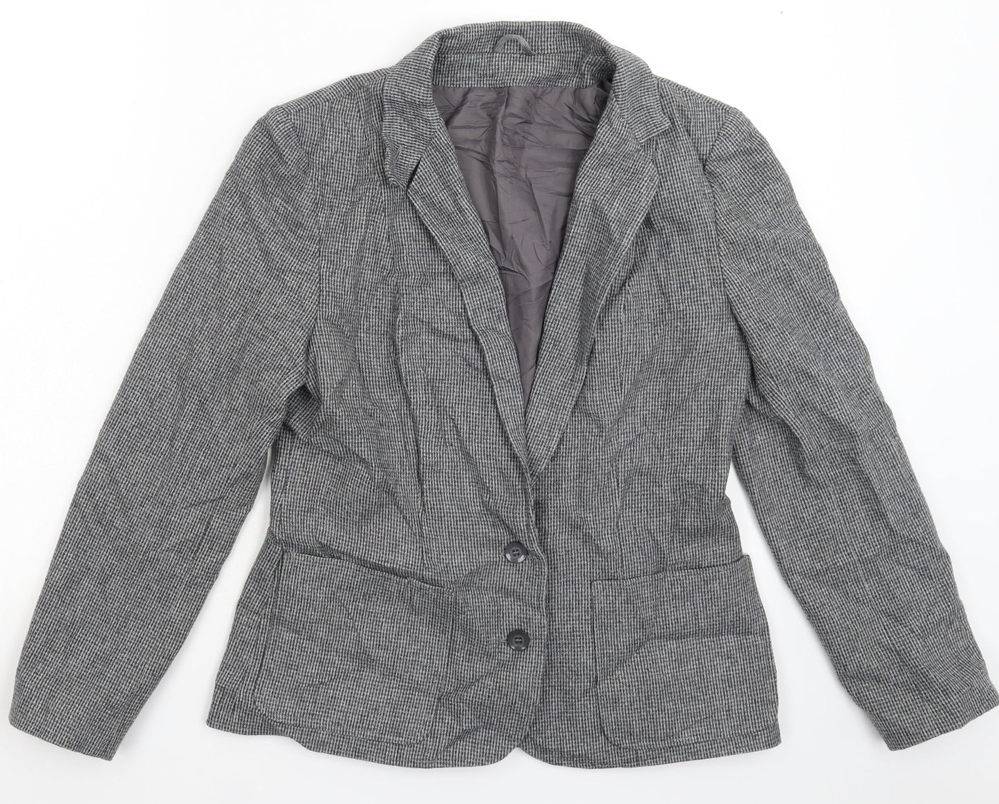 Womens UK Size 12 Preworn Regular Grey Blazer