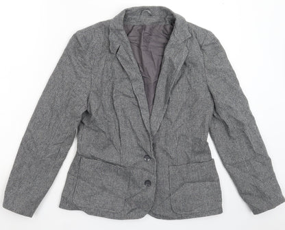 Womens UK Size 12 Preworn Regular Grey Blazer