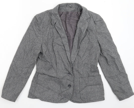 Womens UK Size 12 Preworn Regular Grey Blazer
