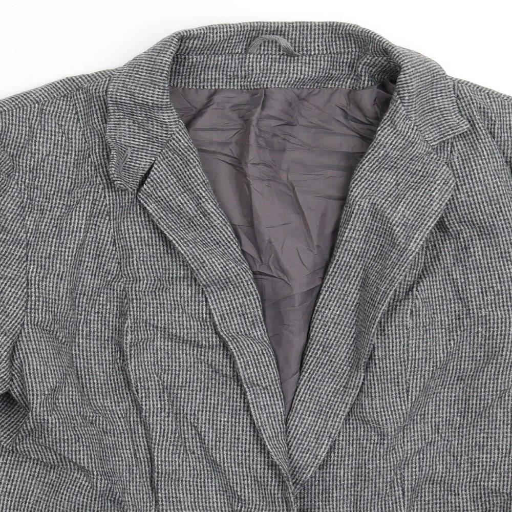 Womens UK Size 12 Preworn Regular Grey Blazer