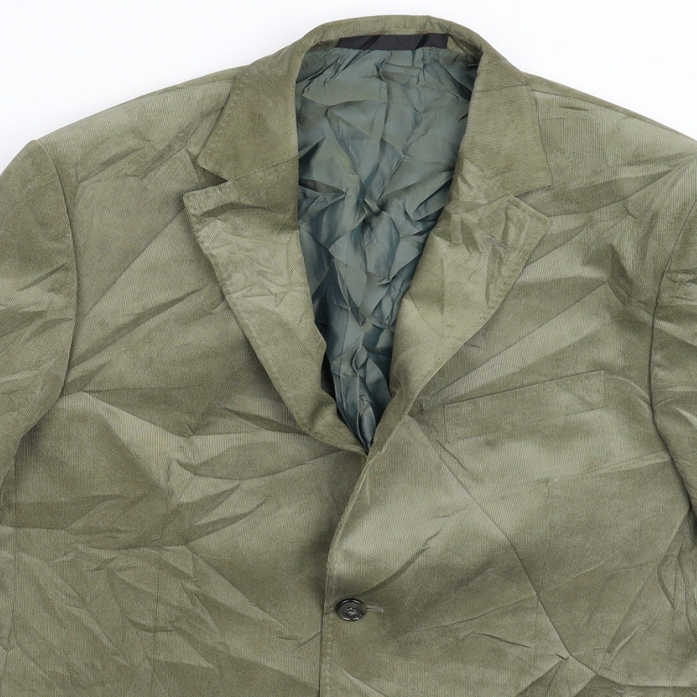 Mens UK Size 40 Marks and Spencer Regular Green Suit Jacket