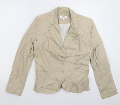 Womens UK Size 10 Marks and Spencer Regular Grey Blazer