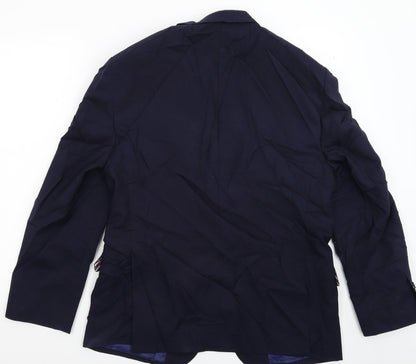 Mens UK Size 40 Marks and Spencer Regular Blue Suit Jacket
