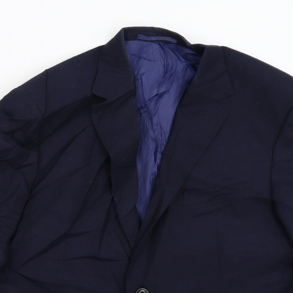 Mens UK Size 40 Marks and Spencer Regular Blue Suit Jacket