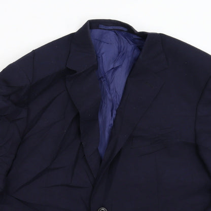Mens UK Size 40 Marks and Spencer Regular Blue Suit Jacket