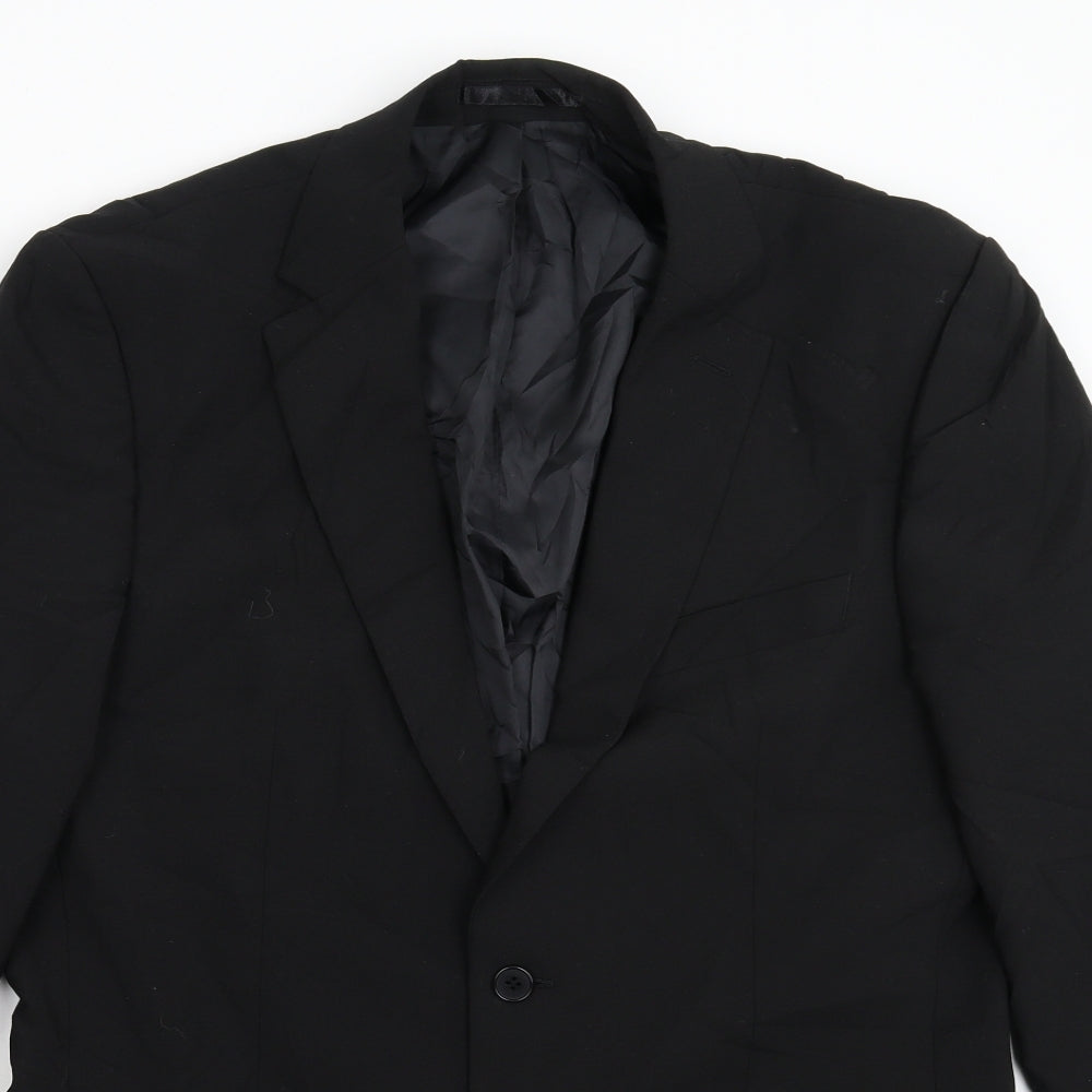Mens UK Size 40 Karl Jackson Regular Black Suit Jacket