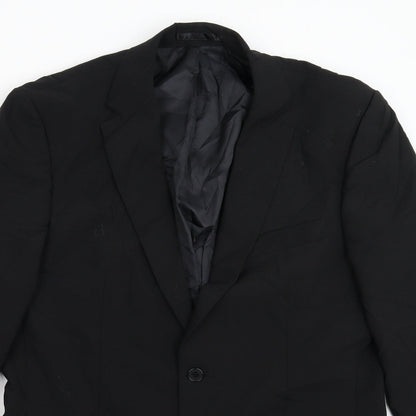 Mens UK Size 40 Karl Jackson Regular Black Suit Jacket