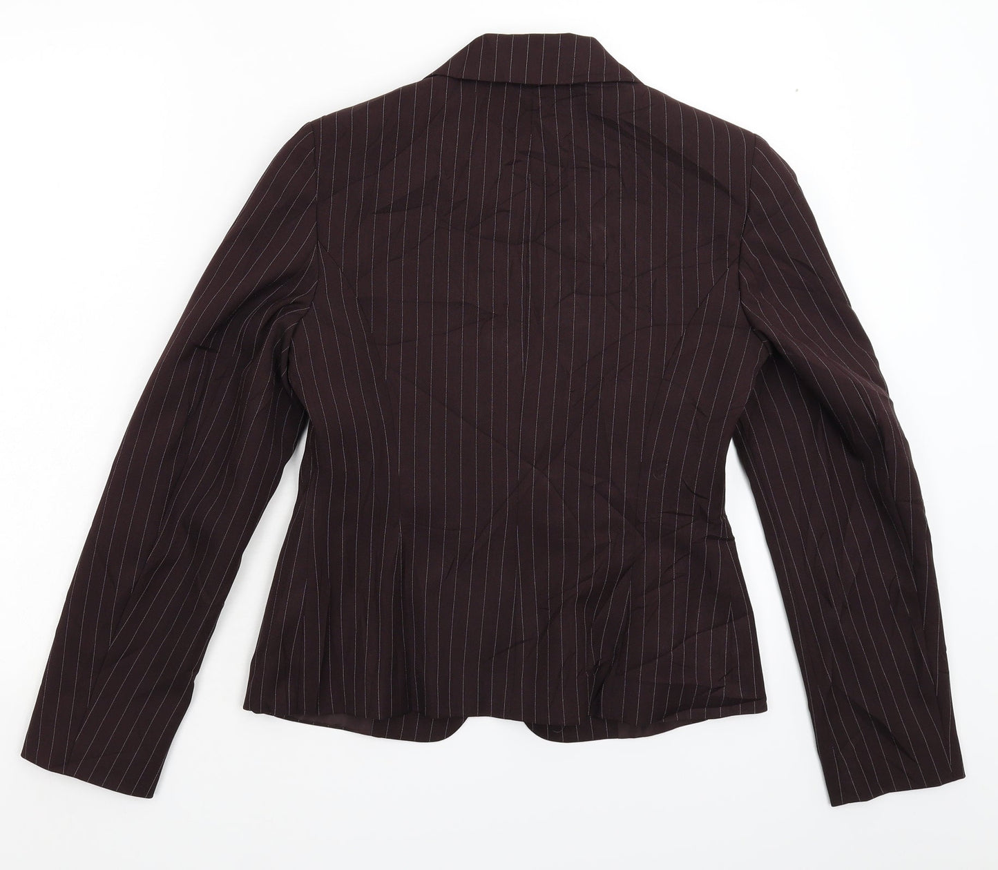 George Womens Grey Striped  Jacket Suit Jacket Size 10