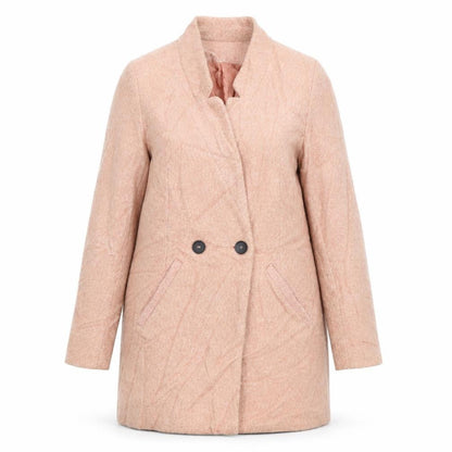 Womens UK Size S Stradivarius Beige Pea Coat