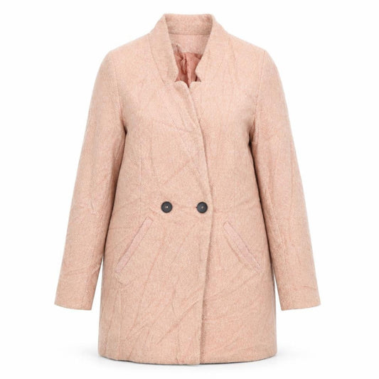 Womens UK Size S Stradivarius Beige Pea Coat