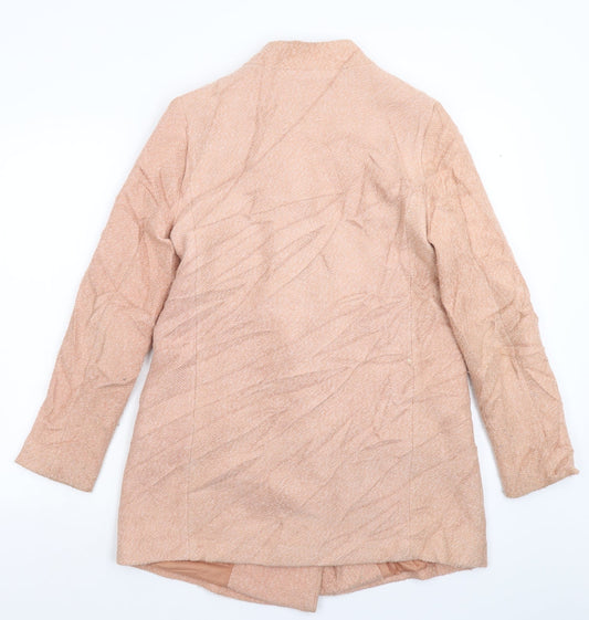 Womens UK Size S Stradivarius Beige Pea Coat