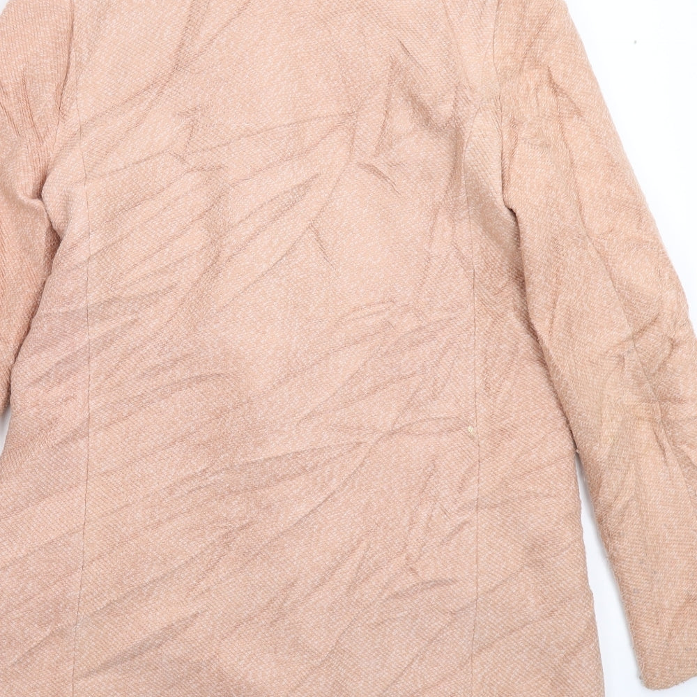 Womens UK Size S Stradivarius Beige Pea Coat