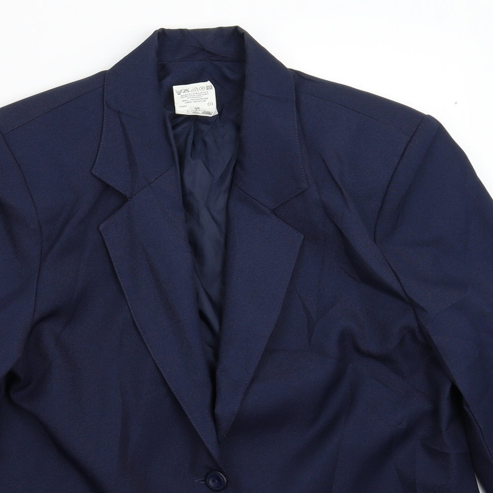 Citilites Womens Blue   Jacket Suit Jacket Size 14