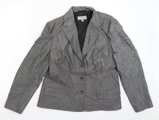 Marks and Spencer Womens Grey   Jacket Suit Jacket Size 16