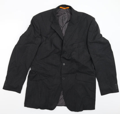 Mens UK Size 42 Karl Jackson Regular Black Suit Jacket