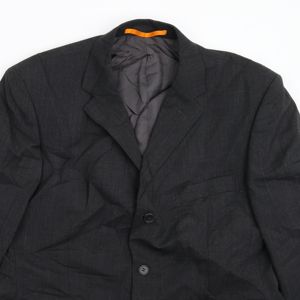 Mens UK Size 42 Karl Jackson Regular Black Suit Jacket