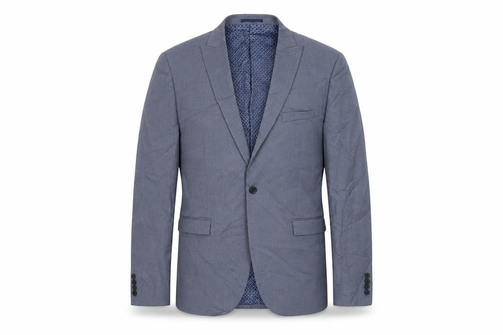 Mens UK Size 44 Karl Jackson Regular Blue Suit Jacket