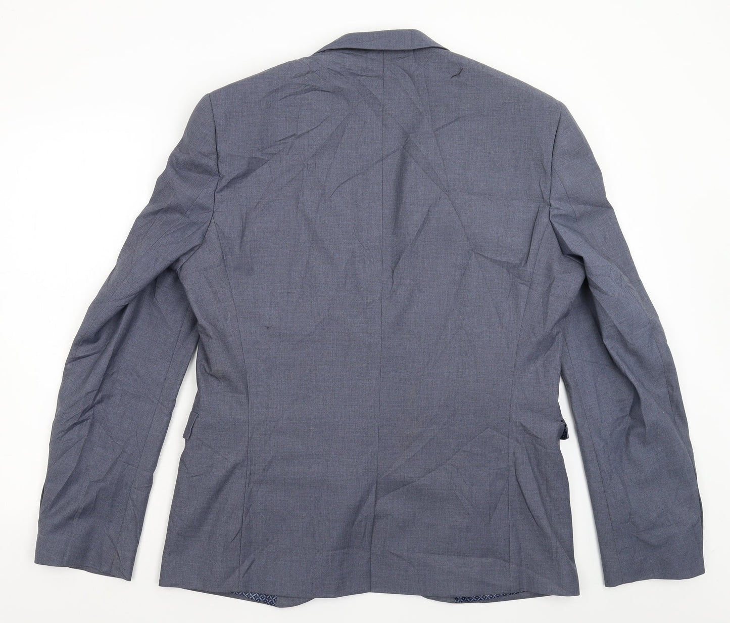 Mens UK Size 44 Karl Jackson Regular Blue Suit Jacket