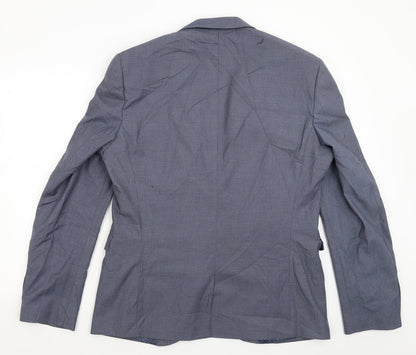Mens UK Size 44 Karl Jackson Regular Blue Suit Jacket