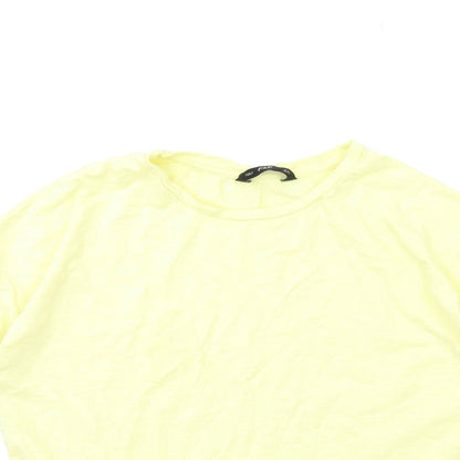 F&F Womens Yellow   Basic T-Shirt Size 12
