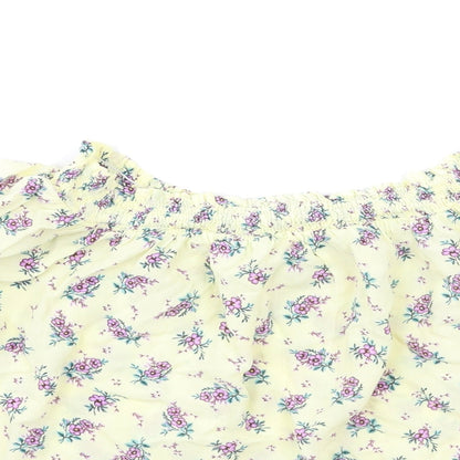 Womens UK Size 10 New Look Yellow Basic Blouse