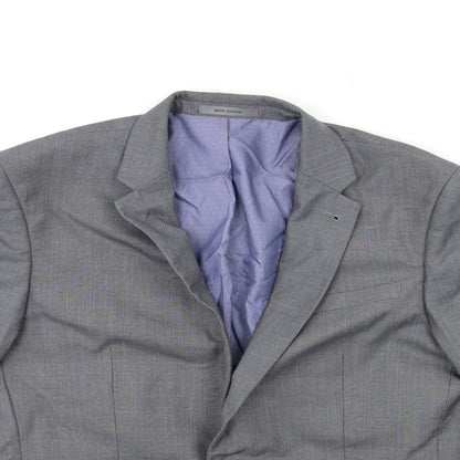Mens UK Size 40 Cedar Wood State Regular Grey Suit Jacket