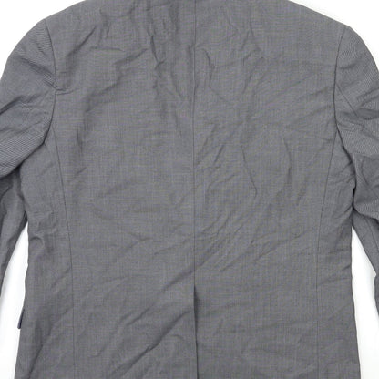 Mens UK Size 40 Cedar Wood State Regular Grey Suit Jacket