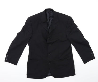Mens UK Size 38 Johnathan Adams Regular Black Suit Jacket