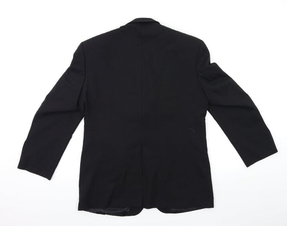 Mens UK Size 38 Johnathan Adams Regular Black Suit Jacket