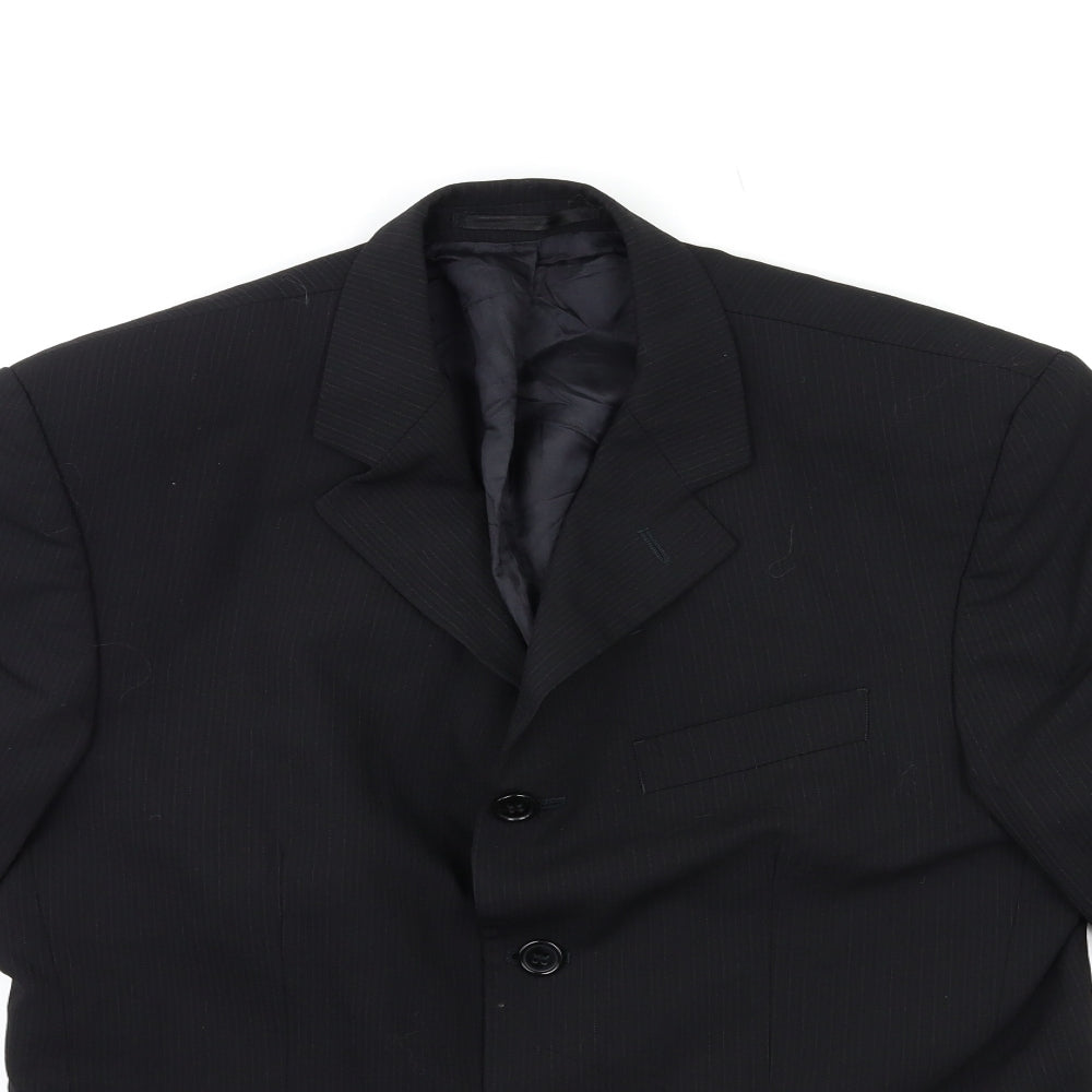 Mens UK Size 38 Johnathan Adams Regular Black Suit Jacket