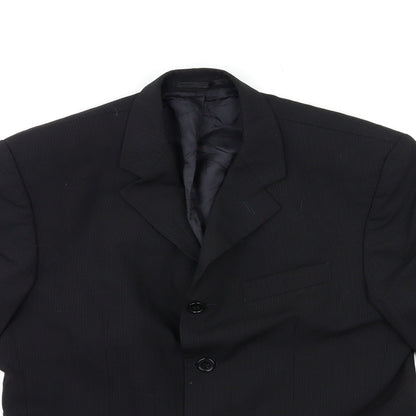 Mens UK Size 38 Johnathan Adams Regular Black Suit Jacket