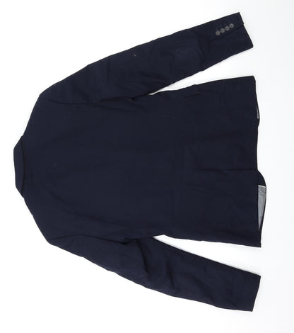Mens UK Size 38 Topman Regular Blue Suit Jacket