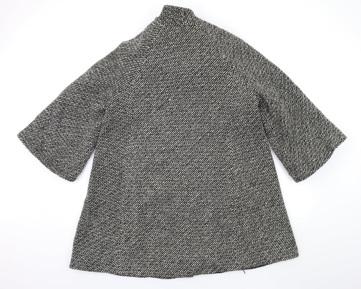 GET Womens Grey   Overcoat Coat Size 14