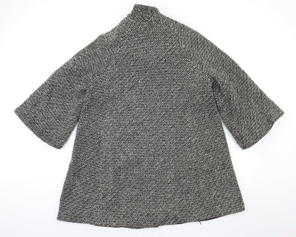 GET Womens Grey   Overcoat Coat Size 14
