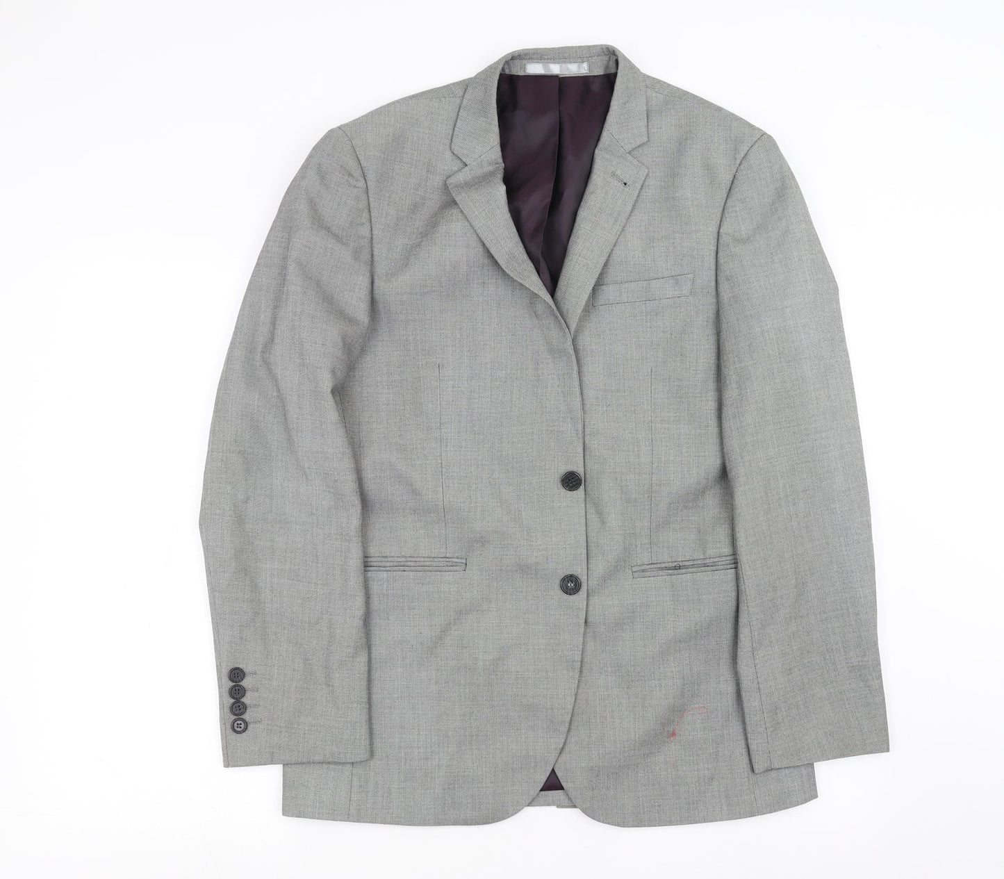 B&W Mens Grey   Jacket Suit Jacket Size 40