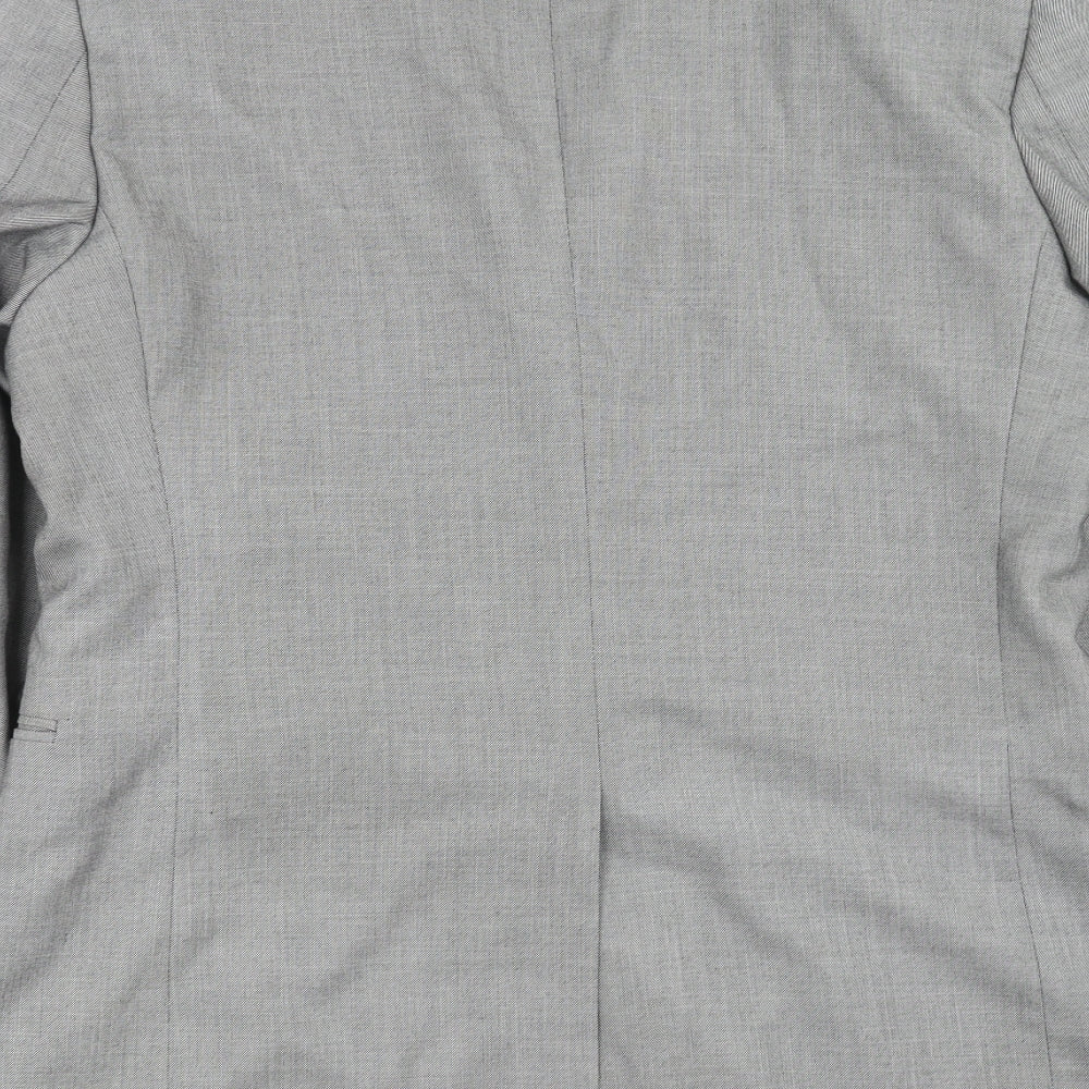 B&W Mens Grey   Jacket Suit Jacket Size 40