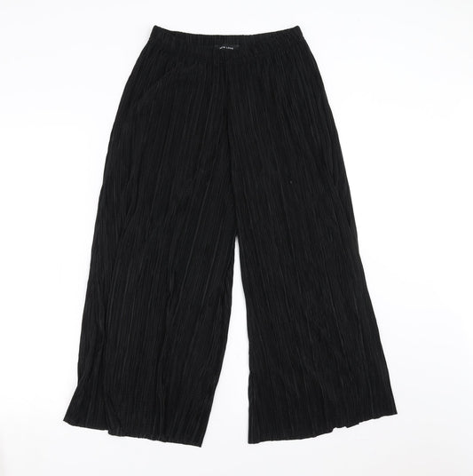 New Look Womens Black   Trousers  Size 6 L24 in - wide leg