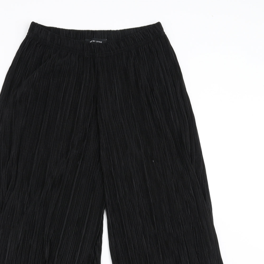 New Look Womens Black   Trousers  Size 6 L24 in - wide leg