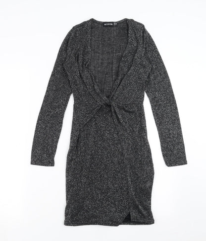 PRETTYLITTLETHING Womens Black   Bodycon  Size 8