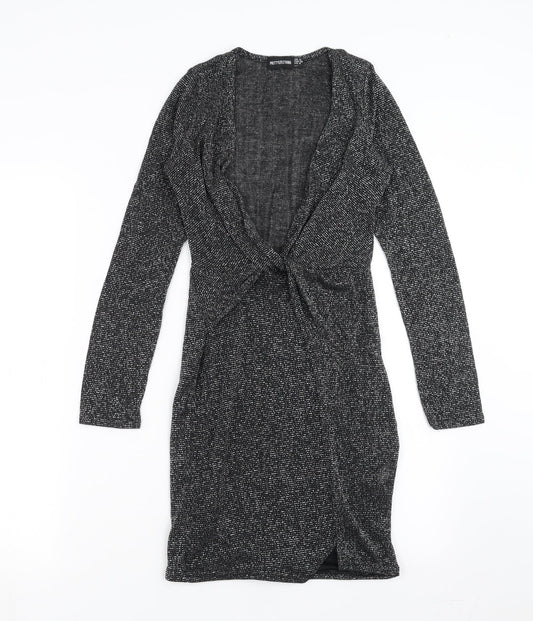 PRETTYLITTLETHING Womens Black   Bodycon  Size 8