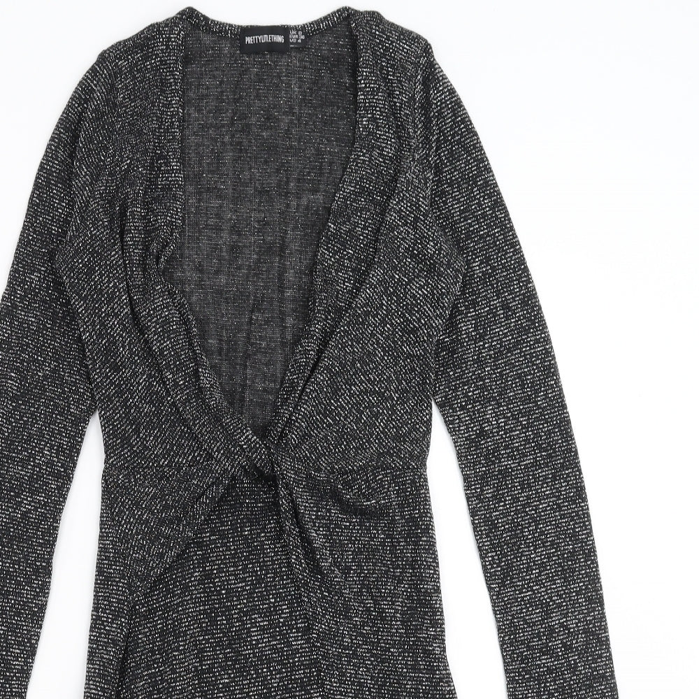 PRETTYLITTLETHING Womens Black   Bodycon  Size 8