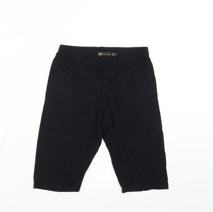 I SAW IT FIRST Womens Black   Biker Shorts Size 8