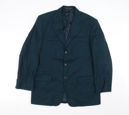 Mens UK Size 40 Marks and Spencer Regular Green Suit Jacket