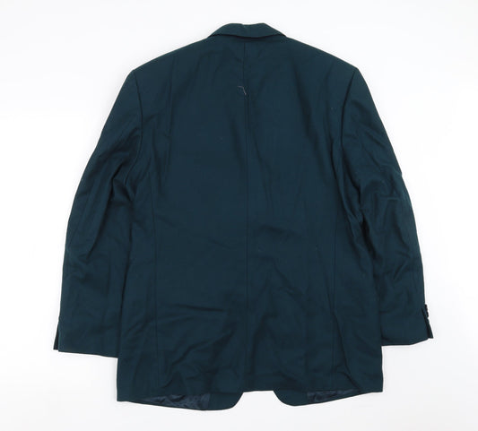 Mens UK Size 40 Marks and Spencer Regular Green Suit Jacket