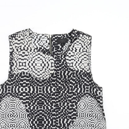 Womens UK Size 10 Topshop Black Basic Blouse