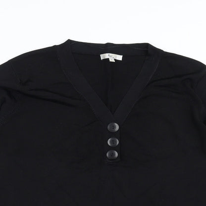 Klass Womens Black   Pullover Jumper Size L