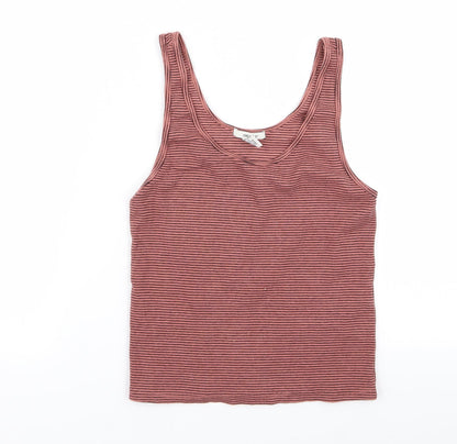 FOREVER 21 Womens Multicoloured Striped  Basic Tank Size L