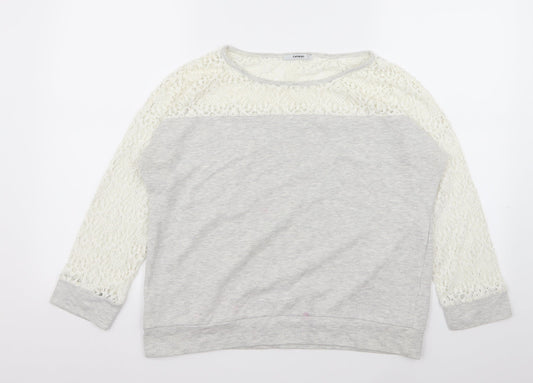Asda George Womens Grey Geometric  Pullover Jumper Size 12