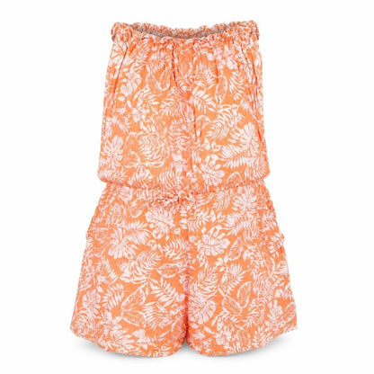 Womens UK Size 10 New Look One-Piece Orange Playsuit